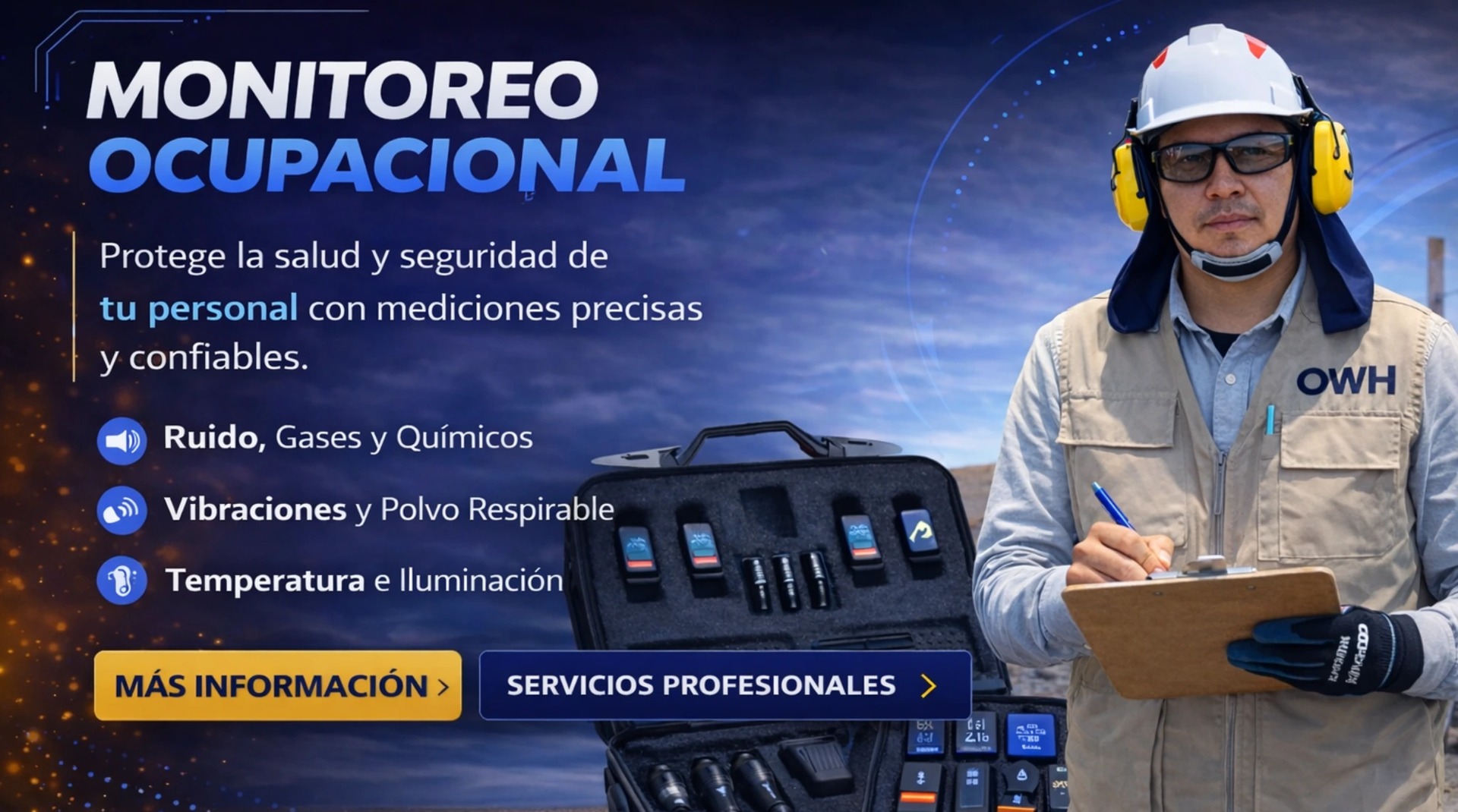 Banner de monitoreo ocupacional